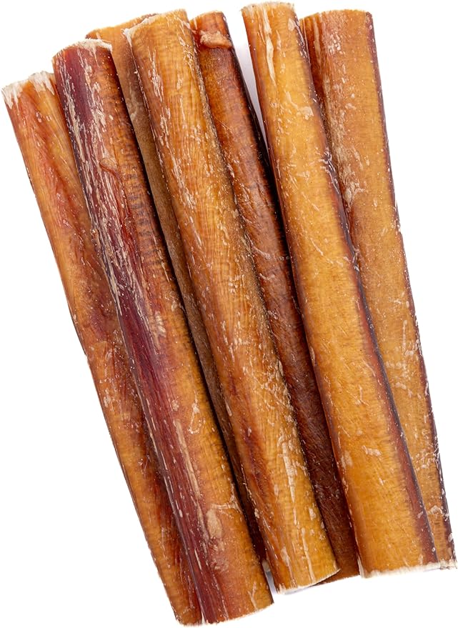 Bully Sticks - Dog Chew Sticks - Dog Dental Chew & Treat - Premium All Natural Single Ingredient Bully Stick - Suitable for All Dogs - (6 in, 10 Count)