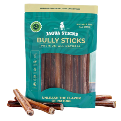 Bully Sticks - Dog Chew Sticks - Dog Dental Chew & Treat - Premium All Natural Single Ingredient Bully Stick - Suitable for All Dogs - (6 in, 10 Count)