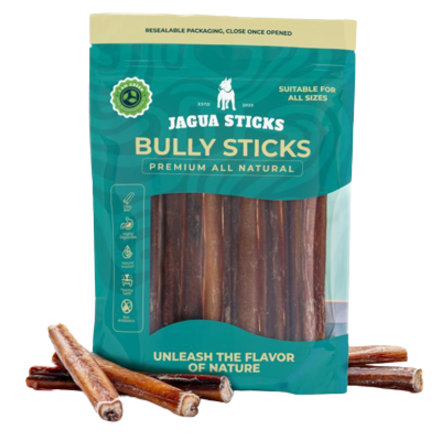 Willostic Stick Bully Sticks - Dog Chew Sticks - Dog Dental Chew & Treat - Premium All ...